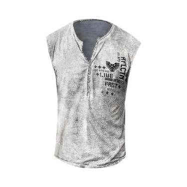 Imagem de Camiseta Regata Masculina De Verão Grande Tamanho, Casual, Respirável,