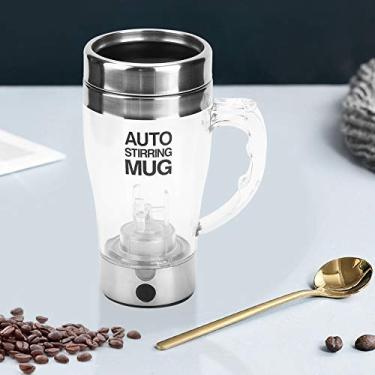 Imagem de Mingzhe Copo de Mistura de café Elétrico Automático 350ml, Caneca Com Agitação Automática, Sem Necessidade Colher, Mexa Rapidamente, Portátil e Leve, Transparente e Durável, para