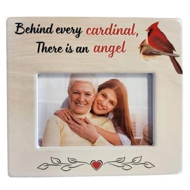 Imagem de BANBERRY DESIGNS Porta-retrato memorial – Behind Every Cardinal There is an Angel – Moldura de lembrança – comporta uma imagem de 10 x 15 cm – 20 x 18,4 cm