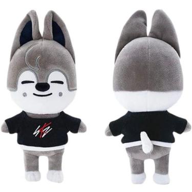 Imagem de Pelúcia Skzoo Personagem Wolf Chan Stray Kids Cartoon 20cm