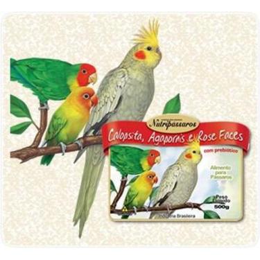 Imagem de Ração para Pássaros Mistura para Calopsita, Agapornis e Rose Faces Nut