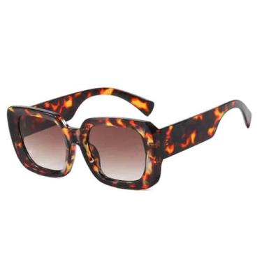 Imagem de Óculos de Sol Unissex com Estampa de Leopardo e Hastes Largas, Proteção UV400, Ideais para Esportes ao Ar Livre, Corrida e Ciclismo.