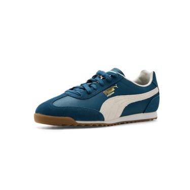 Imagem de PUMA Tênis masculino Arizona Retro Shoes, Azul persa/branco quente/dourado, 46