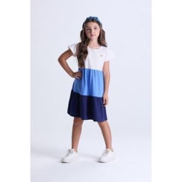 Imagem de Vestido Infantil Menina Verão com Camadas-Feminino
