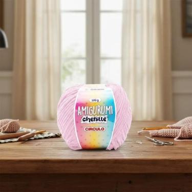 Imagem de Fio Amigurumi Chenille 100g 110m Cor:3077-Quartzo - Círculo, 3077-Quar