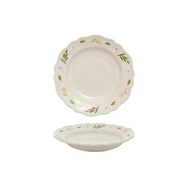 Imagem de tigela de cerâmica grandiflorum para inauguração de casa simples e casual - prato de sopa de 23 cm