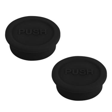 Imagem de 2 peças de tampa de garrafa para garrafa de vidro Sodastream, tampa de silicone de refrigerante, tampa reutilizável de vedação de bebidas, peças de reposição para tampa de água (preto)