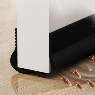 Imagem de Bujão de porta com abertura enorme, abertura de vedação de varredura de porta alargada de 8,5 cm de largura até 4,6 cm para portas internas e externas - mantendo o rascunho, o ruído, a poeira e os