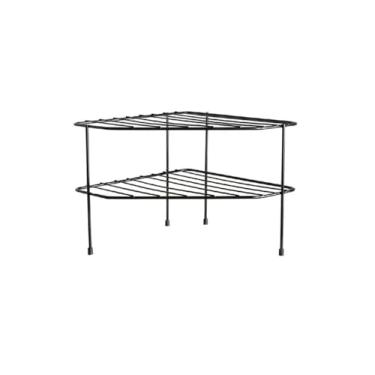 Imagem de escorredor de pratos de três níveis (preto)