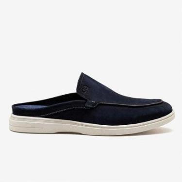 Imagem de Mule Masculino Tulum Couro Azul-Masculino