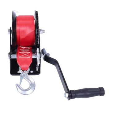 Imagem de Brrnoo Guincho de Reboque de Barco para Serviço Pesado de 1600LBS, Guincho Operado Manualmente Com Alça de 26 Pés X 2 pol. e Relação de Engrenagem de 4,1:1, para Reboques, Caminhões,
