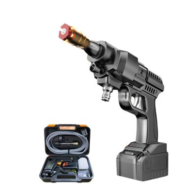 Imagem de Máquina de lavar carro, máquina de lavar carro portátil sem fio, bateria de lítio, pistola de água poderosa para lavagem de carro de alta pressão doméstica