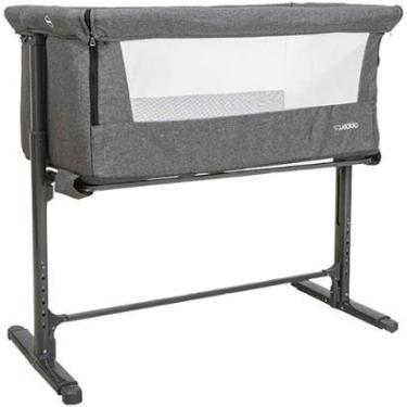 Imagem de Berço Portátil Kiddo Myside Lado a Lado Melange Grafite-Unissex