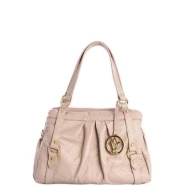 Imagem de Bolsa de Ombro Nude em Couro Legítimo com Alça Longa Removível Leopoldine-Feminino