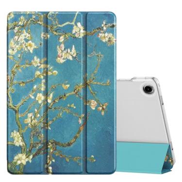 Imagem de MoKo Capa para Galaxy Tab A11+ Plus/A9+ 28 cm 2026/2024, capa protetora inteligente de suporte fino com capa traseira translúcida de policarbonato rígido para tablet Galaxy Tab A11+/A9 Plus, despertar