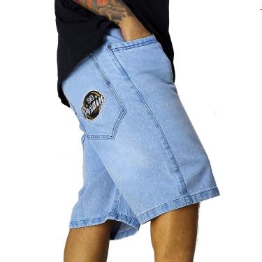 Imagem de Bermuda Jeans Pixain Hip Hop 1983 Classics Delavê PIX-256 Cor:;Tamanho:48-Masculino