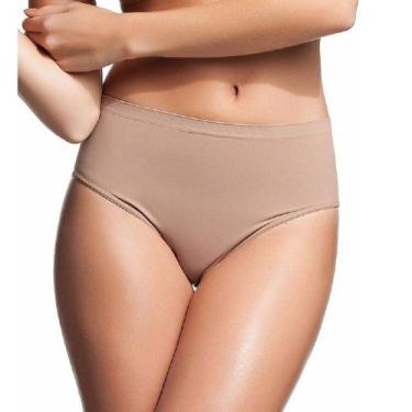 Imagem de Kit Com 2 Calcinhas Trifil Cintura Alta Sem Costura Ref.1971, Mousse, 