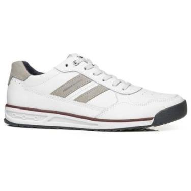 Imagem de Sapatênis Pegada Casual em Couro 112504-01 Masculino Branco-Masculino