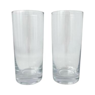 Imagem de 02 Copos Vidro 465ml Long Drink Suco Água Vital Fracalanza