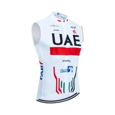 Imagem de Camisa De Ciclismo Masculina Dourada De Verão, Colete De Ciclismo UAE,