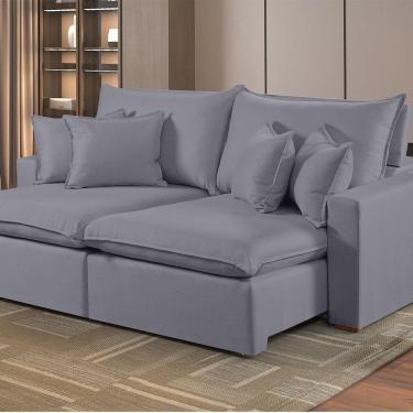 Imagem de Sofá Retrátil E Reclinável 2 Lugares M-196 Estofados Martins Grafite