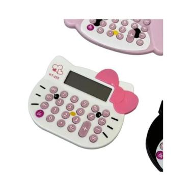 Imagem de Espelho Calculadora Portátil Mini Estilo Gatinho Fofo KT Espelho De Ma