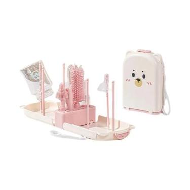 Imagem de Conjunto De Escovas De Silicone Seguras Para Bebês Com Caixa De Armaze