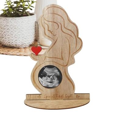 Imagem de Porta-retrato de ultrassom de | Álbum de fotos de ultrassom de - Lembrança de bebê, decoração de anúncio de gravidez para sala de estar, quarto, mesas de mesa