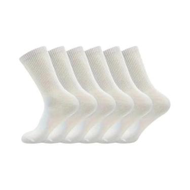 Imagem de Meias De Algodão Macias Para Homens E Mulheres, Pacote Com 3-6 Pares, 