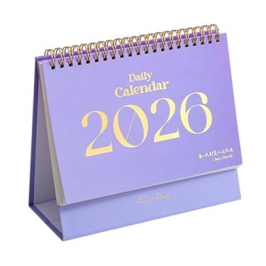 Imagem de Calendário de mesa | Cadernos de layout de grade grande com 2 adesivos, calendário de mesa para meninas, para Natal, casa, trabalho, estudo, férias, viagem, escola, diário, quarto, berçário, festa