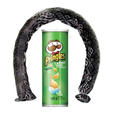 Imagem de Pote De Batatas Que Pula Cobra Q Cor Verde Escuro