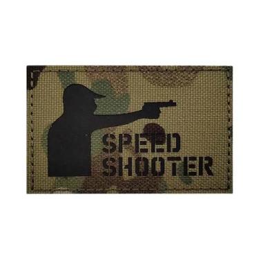 Imagem de Emblema Tático Refletivo Infravermelho Com Corte a Laser Em Tecido Par