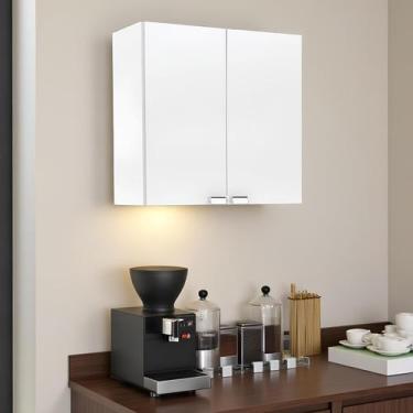 Imagem de Armario Aereo Organizador Nicho Cozinha 2 Portas Com Puxador Carol - M