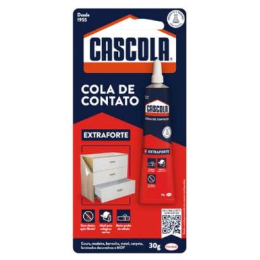 Imagem de Cascola Extra sem Toluol, Cola de Contato de Alta Resistência 30g - HE
