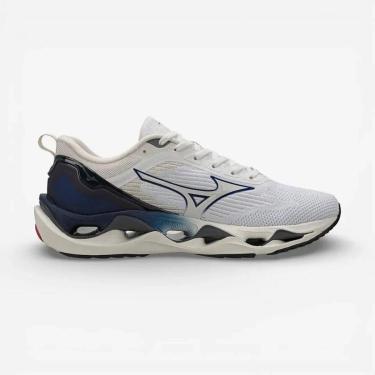 Imagem de Tênis Mizuno Wave Stratos 3 - Masculino - 38 - Branco-Marinho-Masculino