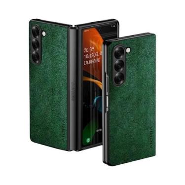 Imagem de Capa De Telefone De Couro Luxuosa Para Samsung Galaxy Z Fold 6 7 5 4 3