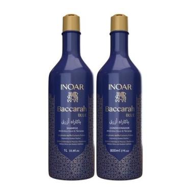 Imagem de Inoar Kit Baccarah Blue Shampoo 1L e Condicionador 800ml