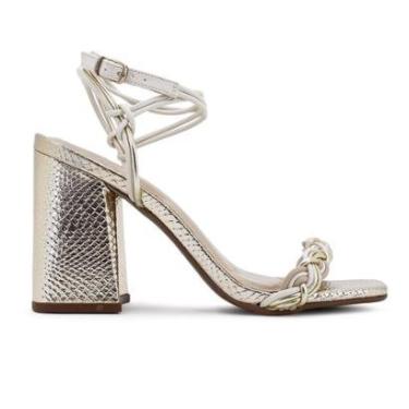 Imagem de Sandália Via Uno Salto Alto Bloco Tiras Feminina-Feminino