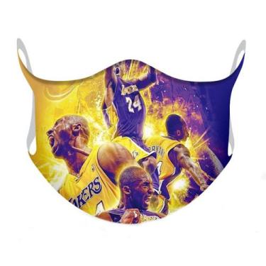 Imagem de Máscara facial Anime Kobe Bryant com cobertura bucal de algodão 32x11,