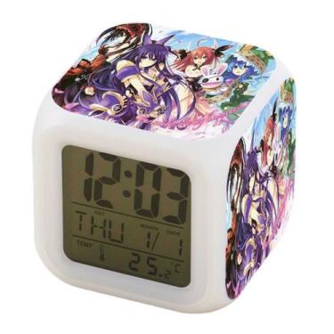 Imagem de Despertador digital LED Dates A Livess Square 8x8x8cm - yiweisai