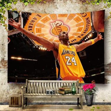 Imagem de Arte de decoração de tapeçaria para pendurar na parede Han Kobe Bryant