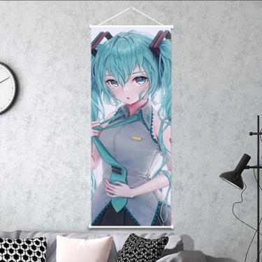 Imagem de Impressão de pôsteres de pintura de parede em tela Hatsunes Miku Anime