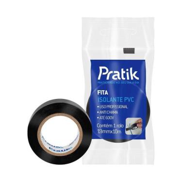 Imagem de Fita Isolante Pratik 19mmx10m Preta SM