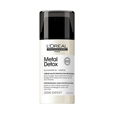 Imagem de L’Oreal Professionnel Leave-in Metal Detox, Creme de Alta Proteção, Hidrata, previne de danos e mudança da cor, textura cremosa, Para cabelos danificados e processados, 100ml