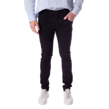 Imagem de Calça Masculina de Sarja Max Denim Slim Premium Preto - HMO Jeans, Pre