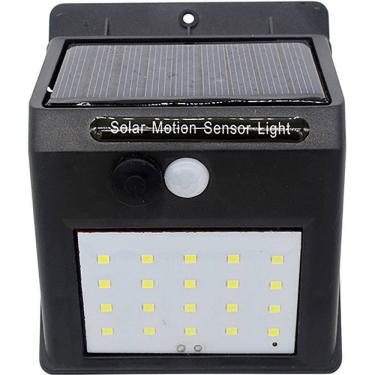 Imagem de Luminaria Solar 20 Led com Sensor De Presença automático