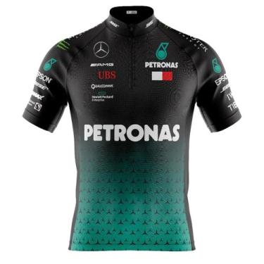 Imagem de Camisa Ciclismo Petronas Manga Curta Dry Fit -, Preto, G