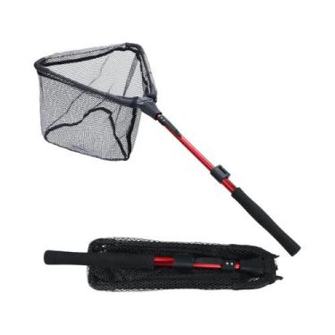 Imagem de Rede De Pesca Dobrável E Telescópica Com Cabo De EVA, Malha De Nylon D