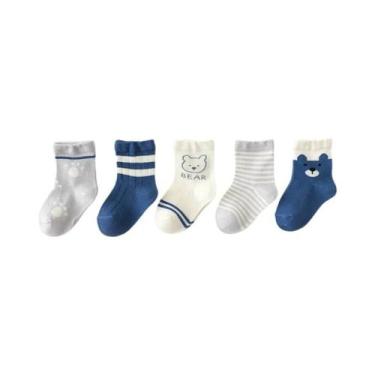 Imagem de Meias De Urso Bebê Para Outono E Inverno, Quentes, De Algodão, Curtas,