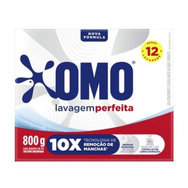 Imagem de Sabão em Pó Omo Lava Roupas Lavagem Perfeita 800g
